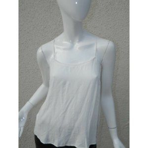 Promod  Cami Tank Top White Cream Criss Cross Size 6